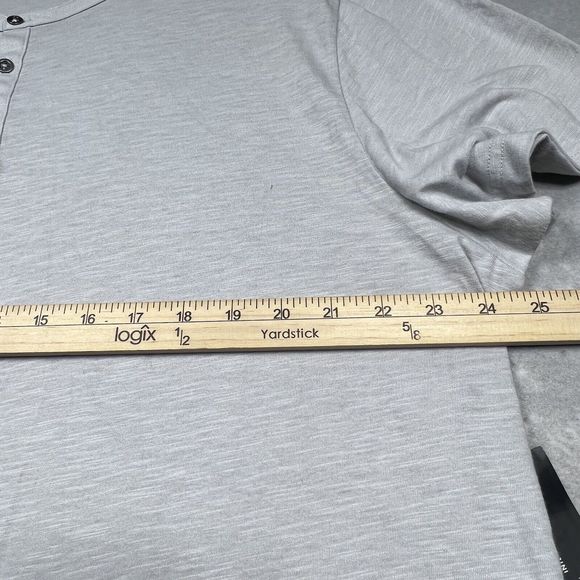 INC INTERNATIONAL CONCEPTS Henley T-Shirt Mens Size XXL Light Gray NWT - Picture 7 of 11
